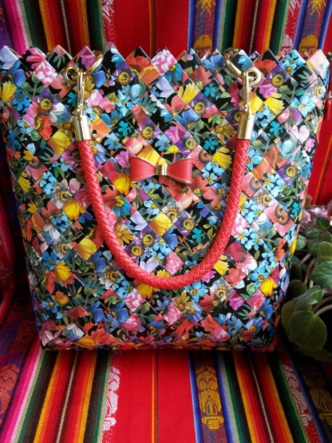 SOPHIA Handmade Large Paper Magazines Clippings Recycled