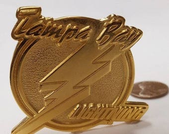 Vintage Tampa Bay Lightning Gold Nhl 1994 1995 Season Ticket Holder Pin Usa Made L584