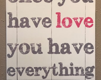 Once You Have Love Canvas Wall Decor