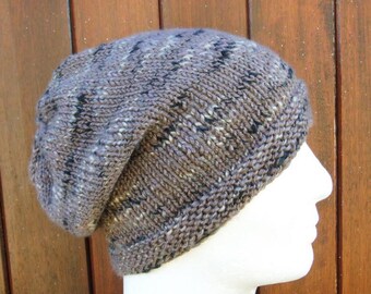 BOGLAND Knitting Pattern Easy Slouchy Beanie Pattern/ Slouch Beanie Pattern for Women Men Teens/ Simple Slouch Hat Pattern/ Knit Straight