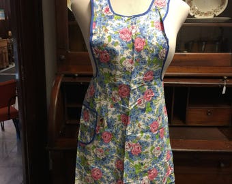 Vintage Silin's Apron 853 Fruit of the Loom Floral Apron