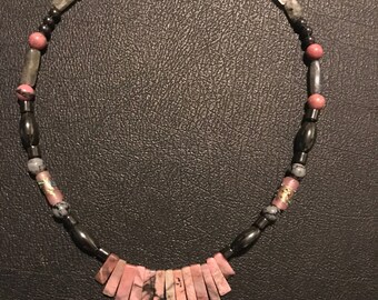 Pink Howlite Necklace