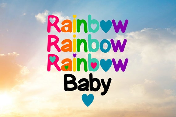 Download Rainbow Baby Svg Baby Svg Rainbow and Heart Svg Rainbow