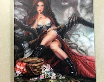 Red Riding Hood Artist Signed Canvas Print