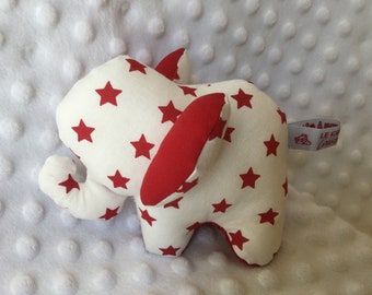 Plush elephant "red stars.