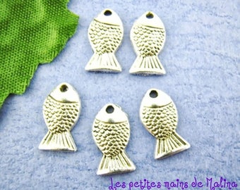 20 fish handmade charms