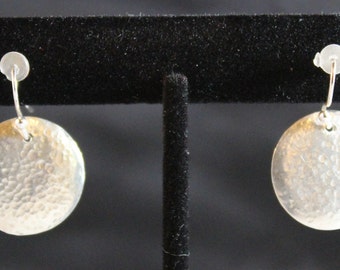 Petite Textured Silver Earrings (022017-029)