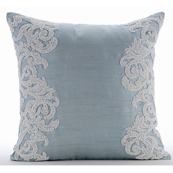 dreamy blue pillow