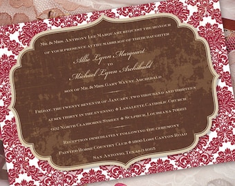 wedding invitations, cranberry wedding invitations, wedding package, bridal shower invitations, cranberry bridal shower invitations