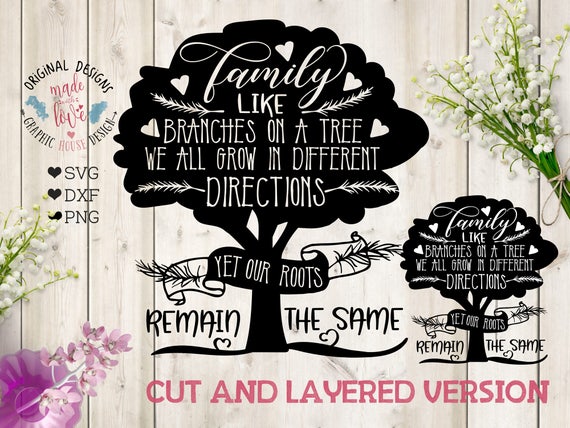 Family Tree svg Family Like Branches on a tree we all grow in