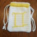 Gemini Zodiac Tarot Bag in Crochet Double Drawstring Closure