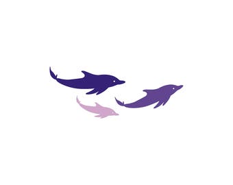 Pod of Dolphins Family Car Decal