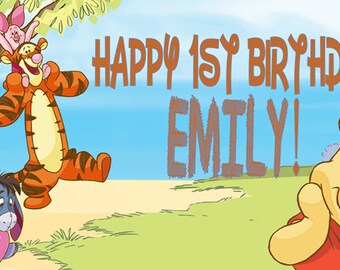 Winnie the Pooh Birthday Banner