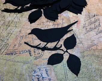 Die Cut Paper Bird Silhouettes. #MT-32