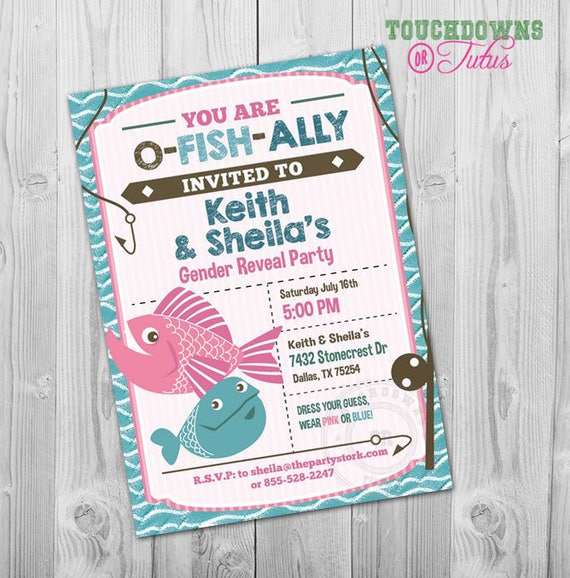 baby reveal fishing ideas