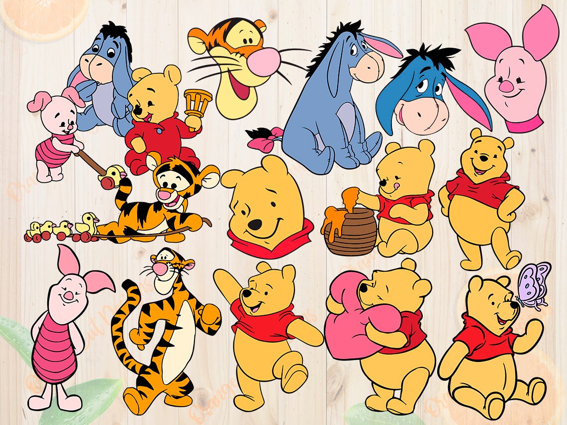 Download Winnie pooh Svg Bundle Winnie pooh cut files Dxf Eps & Png