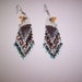 Brick Stitch Bald Eagle Delica Seed Beading Fringe PDF E-File Earring Pattern - 2