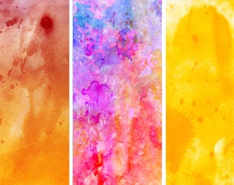 5 Digital Paper watercolor ink mix drip abstract scrapbook texture background commercial use