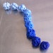 Polymer Clay Beads Ultramarine Blue Ombre Lava Beads