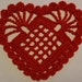 Crochet PATTERN! Digital pdf Heart Coaster Doily design by Sharon Compton Maddox