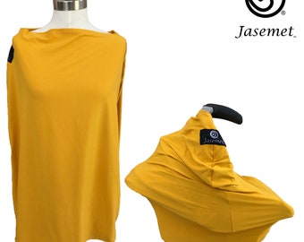 Nursing Cover Scarf, Breastfeeding Scarf, Nursing Poncho, Nursing Scarf, Breastfeeding Cover, Jasemet Cover, Mustard