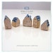 Five Houses - miniature pottery houses, Ceramic houses, Small clay houses, Tiny house.