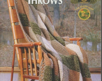 Thick & Quick Throws Crochet Book -- Leisure Arts -- #3721