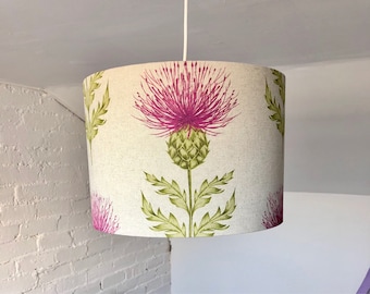 Pink Thistle Pendant Light Shade (30cm)