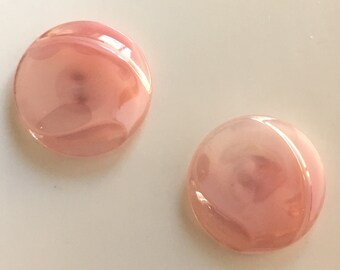 Vintage German Glass Buttons - Pink