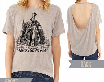 Anne Boleyn Alternative pony open back t-shirt