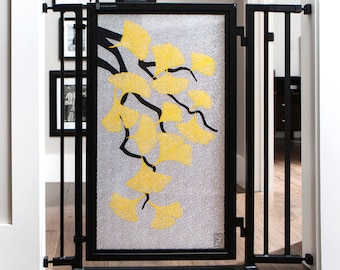 Autumn Ginkgo Designer Baby & Pet Gate from Fusion Gates