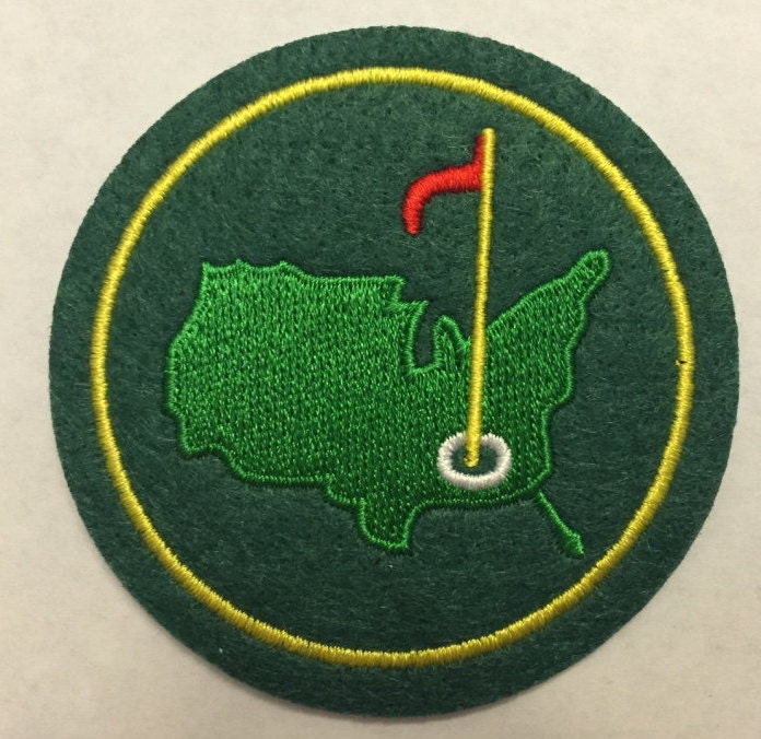 Golf Masters 2 inch patch iron on or sew on