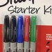 Sharpie Marker Starte Kit 5 Marker Set For Scrapbooking Use Or For School, College, University Use