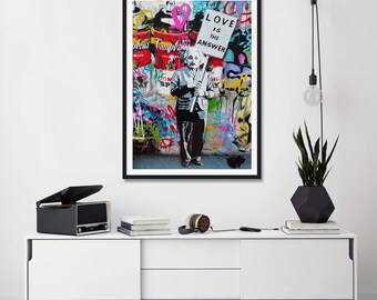 Love Is The Answer by Mr Brainwash Art Print