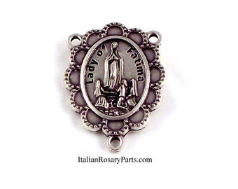 Italian Rosary Parts | Virgin of Fatima Rosary Center Medal