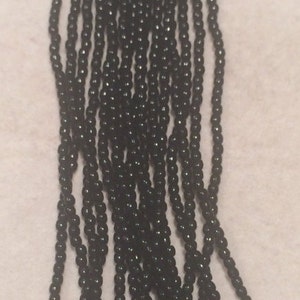 Glass Pressed Beads, 2mm, Jet, 23980, 150 Beads, Czech Glass