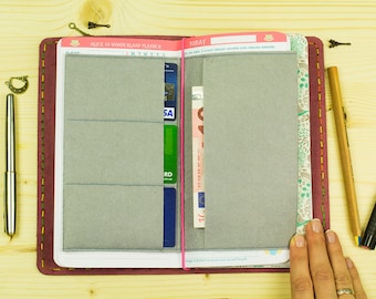 Felt Card Holder for Midori Nested Double-sided Felt Pocket for Cards and Business Card Standard Size Midori Travelers Notebook Fauxdori