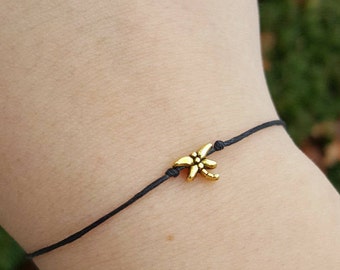 Nature Jewelry, Dragonfly Bracelet, Dragonfly Anklet, Dainty, Dragonfly Jewelry, Dragonfly Wish Bracelet, Dragonfly Friendship Bracelet