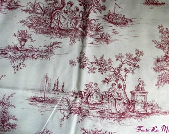 Beautiful toile de Jouy fabric cut