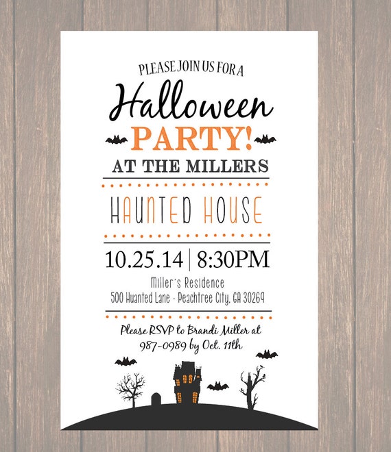 Free Printable Haunted House Invitations 6