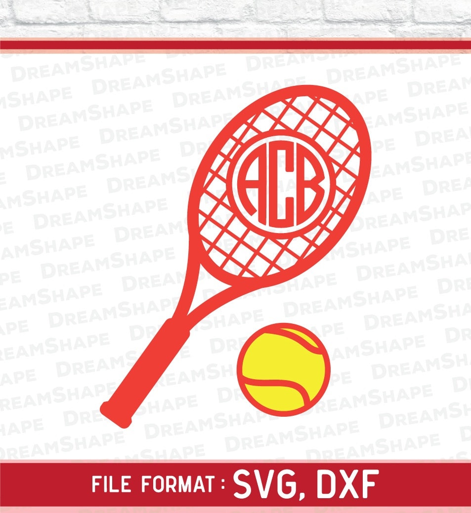 Tennis SVG Tennis SVG Cut File for Cricut Vinyl Cutters