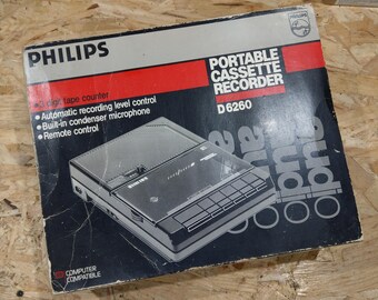 Rare Vintage Cassette Player / Recorder PHILIPS D6260