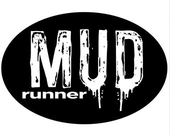 Mud Runner Oval Magnet