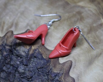 Barbie Doll Shoes, pair of drop earrings, Unique, Retro, 90's, KAWAII, Super Cute!