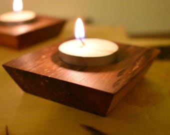 Candle Holder Tea Light Handmade Tasmanian Myrtle Gift
