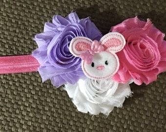 Infant Easter Headband, Bunny headband