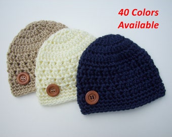 Newborn Hat, Children's Hat, Winter Hat, Toddler Hat, Baby Shower Gift, Newborn Photo Prop, Baby Boy Hat, Baby Girl Hat, Crochet Baby Hat