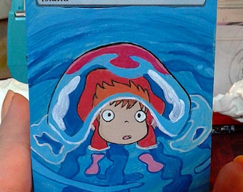 Handpainted Magic the Gathering MTG Card Full Art Ponyo island