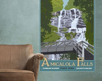 Amicaola Falls Park Georgia Wall Decal - #70410