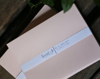 BLUSH A7 Envelopes (pink/peach) ~ Invitation Envelope ~ A7 = 5 1/4" x 7 1/4" ~ qty 25